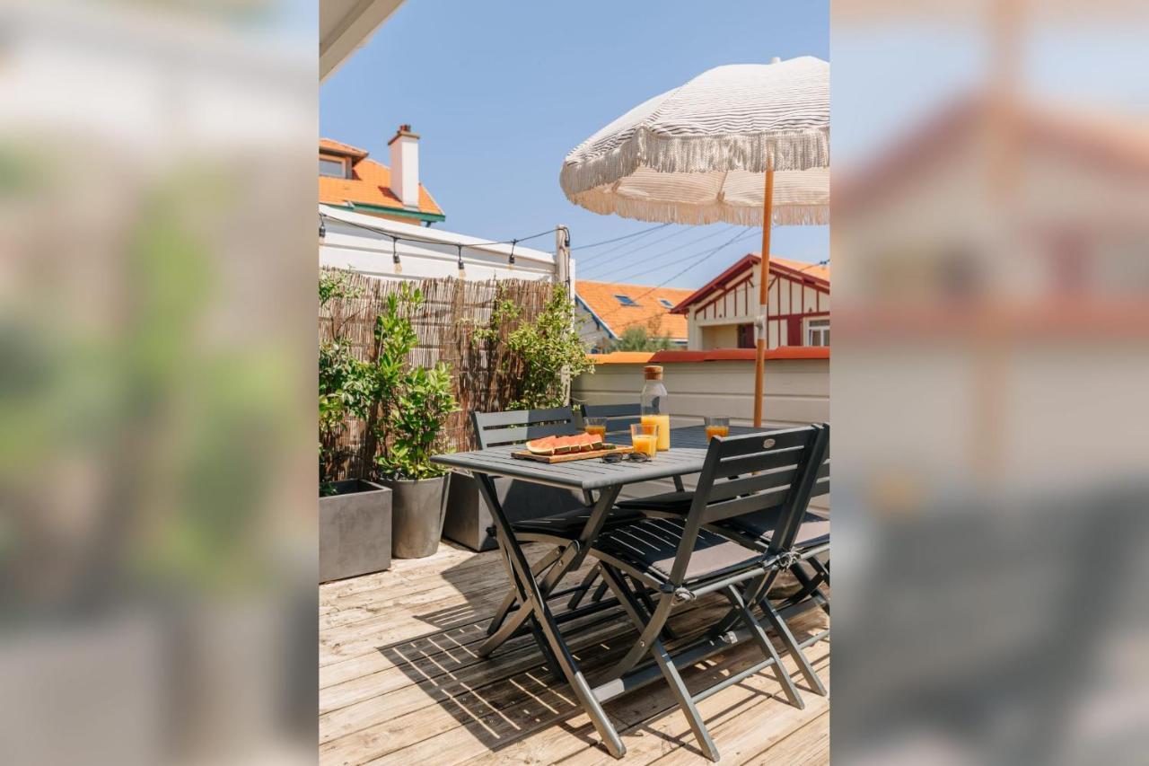 비아히쯔 Little Bibi Terrace - Cote Des Basques And Private Garage 아파트 외부 사진